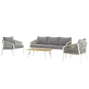 Vernon 5 Seater Outdoor Aluminum Sofa Set by Luxo Outdoors, a Saunas for sale on Style Sourcebook