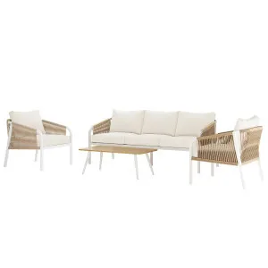 Vernon 5 Seater Outdoor Aluminum Sofa Set by Luxo Outdoors, a Saunas for sale on Style Sourcebook