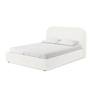 Calix Boucle Bed Frame - White Cream by Luxo, a Saunas for sale on Style Sourcebook