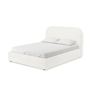 Calix Boucle Bed Frame - White Cream by Luxo, a Saunas for sale on Style Sourcebook