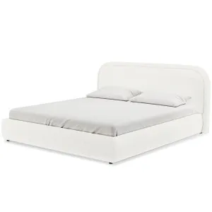 Calix Boucle Bed Frame - White Cream by Luxo, a Saunas for sale on Style Sourcebook