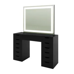 Janika Dressing Table with Drawers and LED Lights by Luxo, a Saunas for sale on Style Sourcebook