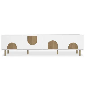 Espur 180cm Entertainment Unit with Drawers - White by Luxo, a Saunas for sale on Style Sourcebook