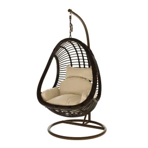 Deanna Curved Outdoor Hanging Egg Chair by Luxo Outdoors, a Saunas for sale on Style Sourcebook