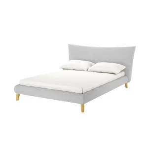 Silvina Upholstered Boucle Bed - Grey Light by Luxo, a Saunas for sale on Style Sourcebook