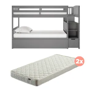 Flavia Timber Bunk Bed & Thermis Mattress Package by Luxo, a Saunas for sale on Style Sourcebook