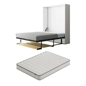 Logan & Cybele Queen Murphy Bed & Mattress Set in White by Luxo Furniture, a Bedroom Sets & Suites for sale on Style Sourcebook
