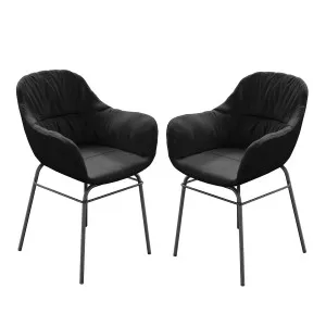 Rhea Suede Dining Chairs (Set of 2) by Luxo, a Saunas for sale on Style Sourcebook