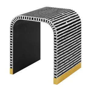 Dustox Mother of Pearl Inlay Side Table by Luxo Home Decor, a Saunas for sale on Style Sourcebook