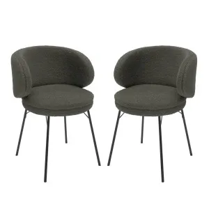 Meily Boucle Dining Chairs (Set of 2) by Luxo, a Saunas for sale on Style Sourcebook