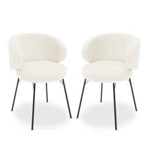 Meily Boucle Dining Chairs (Set of 2) by Luxo, a Saunas for sale on Style Sourcebook