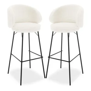 Belize Boucle Bar Stools (Set of 2) by Luxo, a Saunas for sale on Style Sourcebook