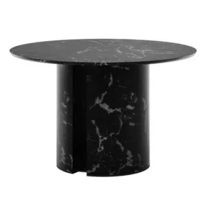 Nydia 120cm Round Dining Table - Black by Luxo, a Saunas for sale on Style Sourcebook