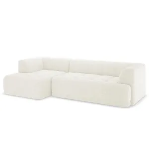 Averill 4 Seater Boucle Upholstered Sofa by Luxo, a Saunas for sale on Style Sourcebook