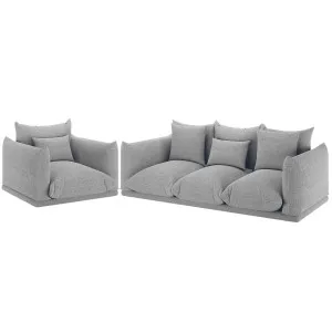 Berlin 4 Seater Boucle Sofa Set with Pillows by Luxo, a Saunas for sale on Style Sourcebook