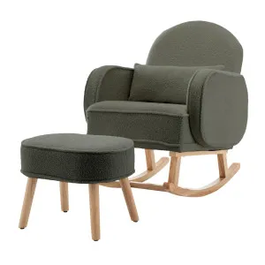 Aura Boucle Rocking Chair with Ottoman by Luxo, a Saunas for sale on Style Sourcebook