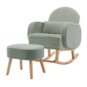 Aura Boucle Rocking Chair with Ottoman by Luxo, a Saunas for sale on Style Sourcebook