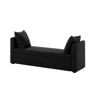 Zamira 151cm Boucle Storage Bench  with Throw Pillows by Luxo, a Saunas for sale on Style Sourcebook
