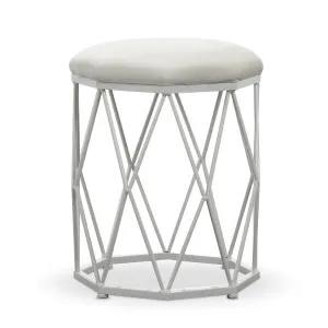 Paisley Velvet Round Stool by Luxo, a Ottomans for sale on Style Sourcebook