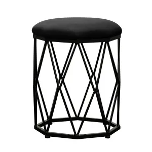Paisley Velvet Round Stool by Luxo, a Ottomans for sale on Style Sourcebook