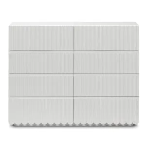 Nasrin 120cm Lowboy Dresser with Drawers - White by Luxo, a Dressers & Chests of Drawers for sale on Style Sourcebook