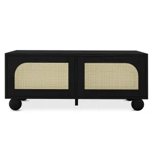 Carlo 110cm Rattan Coffee Table with Cabinet by Luxo, a Coffee Table for sale on Style Sourcebook