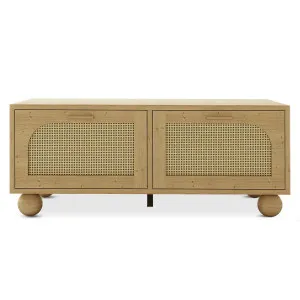 Carlo 110cm Rattan Coffee Table with Cabinet by Luxo, a Coffee Table for sale on Style Sourcebook