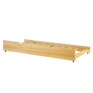 Narell Solid Pine Single Pull Out Trundle Bed - Natural by Luxo, a Kids Beds & Bunks for sale on Style Sourcebook