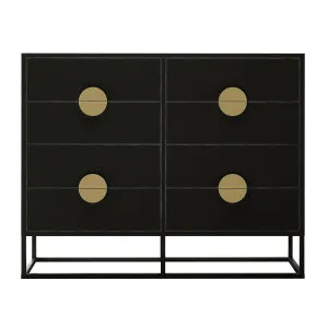 Abigail 120cm Lowboy Dresser w/ Gold Handle and Drawers by Luxo, a Dressers & Chests of Drawers for sale on Style Sourcebook