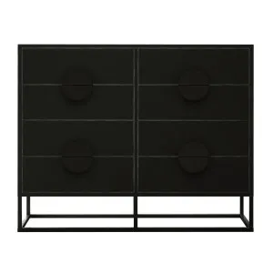 Abigail 120cm Lowboy Dresser with Drawers - Black by Luxo, a Dressers & Chests of Drawers for sale on Style Sourcebook