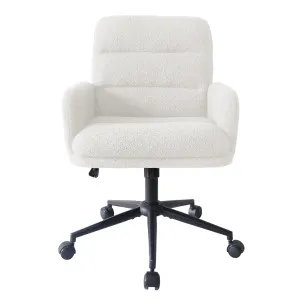 Aglaya Adjustable Boucle Swivel Office Chair w/ Castor Leg by Luxo, a Chairs for sale on Style Sourcebook
