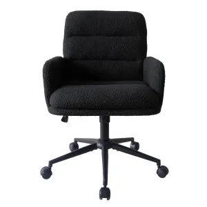 Aglaya Adjustable Boucle Swivel Office Chair w/ Castor Leg by Luxo, a Chairs for sale on Style Sourcebook
