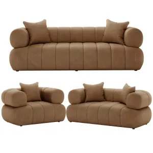 Samira 6 Seater Velvet Sofa Set by Luxo, a Sofas for sale on Style Sourcebook