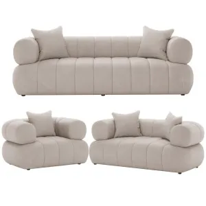 Samira 6 Seater Velvet Sofa Set by Luxo, a Sofas for sale on Style Sourcebook