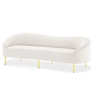 Prima 3 Seater Velvet Sofa by Luxo, a Sofas for sale on Style Sourcebook