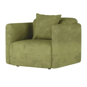 Vestalia Single Seater Upholstered Velvet Sofa by Luxo, a Sofas for sale on Style Sourcebook