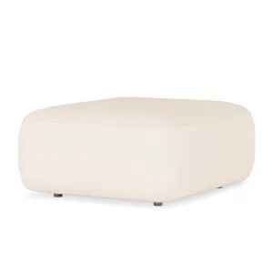 Soraya Velvet Ottoman - White Cream by Luxo, a Stools for sale on Style Sourcebook