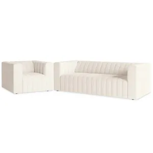 Parisa 4 Seater Tufted Boucle Sofa Set by Luxo, a Sofas for sale on Style Sourcebook