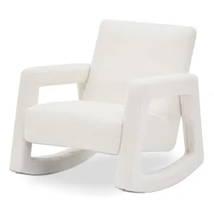 Ligeia Boucle Plush Cushioned Rocking Chair by Luxo, a Chairs for sale on Style Sourcebook