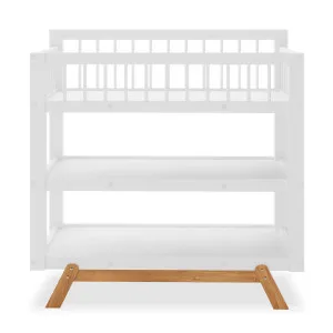 Madina 2-Tier Storage Solid Pine Baby Change Table - White by Luxo, a Saunas for sale on Style Sourcebook