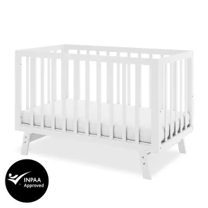 Eudora Classic Solid Pine Adjustable Nursery Cot • White by Luxo, a Saunas for sale on Style Sourcebook
