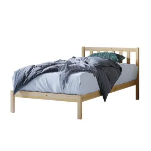 Drusa Solid Pine Timber Single Bed Frame by Luxo, a Saunas for sale on Style Sourcebook