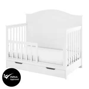 Azeem & Giro Solid Pine Baby Cot with Convertible Rail Set by Luxo, a Saunas for sale on Style Sourcebook