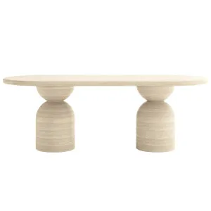 Lumen 220cm Oval Indoor/Outdoor Concrete Dining Table by Luxo, a Saunas for sale on Style Sourcebook