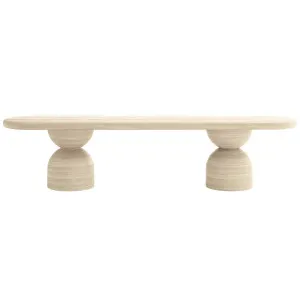Lumen 200cm Oval Indoor/Outdoor Concrete Dining Bench Seat by Luxo Outdoors, a Saunas for sale on Style Sourcebook