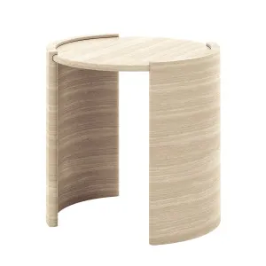 Behnaz 56cm Round Indoor/Outdoor Concrete Side Table by Luxo, a Saunas for sale on Style Sourcebook