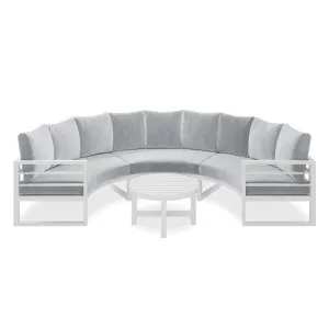 Callanna 5-Seater Round Modular Aluminium Outdoor Lounge Set by Luxo Outdoors, a Saunas for sale on Style Sourcebook