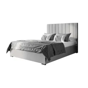 Septima and Gratiana Bed & Headboard Package - Slate by Luxo, a Saunas for sale on Style Sourcebook