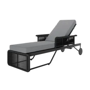 Boonoo Premium Aluminium Outdoor Rattan Sun Lounger by Luxo, a Saunas for sale on Style Sourcebook