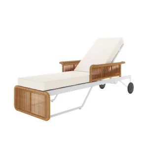 Boonoo Premium Aluminium Outdoor Rattan Sun Lounger by Luxo, a Saunas for sale on Style Sourcebook